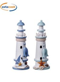 FARO LEGNO BARCHETTA E PESCI H28 D9.5CM ASS