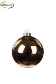 SFERA NATALIZIA LUCIDO/OPACO IN VETRO DIAM. 10 CM