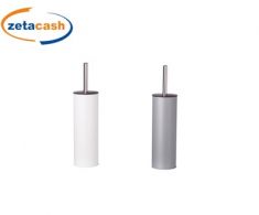 PORTA SCOPINO E SCOPINO IN ACCIAIO DIAM. 9CM