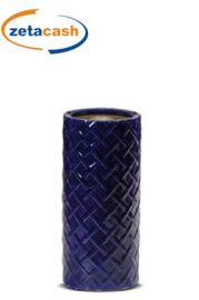 PORTA OMBRELLI IN CERAMICA BLU DIAM. 22XH50 CM