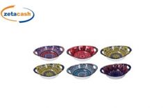 VASSOIO IN CERAMICA CON STAMPA CM 18X13XH5