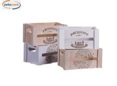 CASSETTA LEGNO H11X24X14 CM COL E DEC ASS