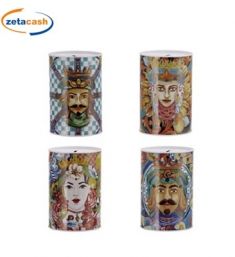 SALVADANAIO IN LATTA D10XH15 CM DEC ASS