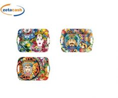 VASSOIO RETTANGOLARE PLASTICA MANICI 42X29 CM COL ASS