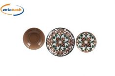 SERVIZIO PIATTI IN CERAMICA CON DECORO FLOREALE 18 PEZZI