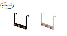 APPENDIABITI PORTE 3 GANCI 30X2.5XH20 CM COL ASS