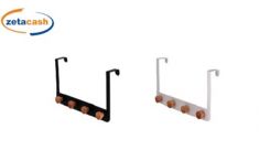 APPENDIABITI PORTE 4 GANCI 35X2.5XH20 CM COL ASS