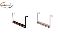 APPENDIABITI PORTA 5 GANCI LEGNO 40X20