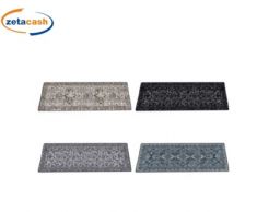 TAPPETO ANTISCIVOLO TESSUTO STAMPATO 50X120CM COL E DEC ASS