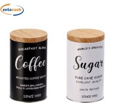 BARATTOLO TONDO METALLO D 11X H 19 CM COL E DEC ASS