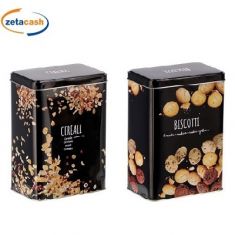 BARATTOLO IN LATTA PORTA BISCOTTI E PORTA CEREALI