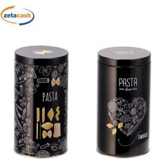 BARATTOLO IN LATTA PORTA PASTA CON COPERCHIO 19 X 11 CM