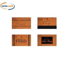 ZERBINO IN COCCO 45X75 MARRONE E NERO