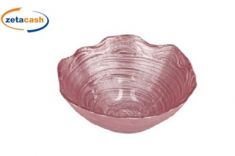 CIOTOLA VETRO IZZY ROSA D 14.5 H 7 CM