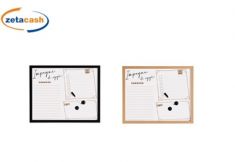 LAVAGNA MAGNETICA MDF COL ASS 53X43 CM