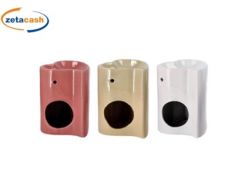 BRUCIA OLI CERAMICA CUORE H15.5 D11.5 CM COL ASS