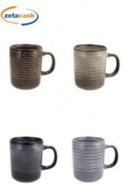 MUG CERAMICA HODARA COL ASS D 8.5XH11 CM