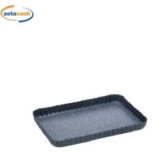 TEGLIA RETTANGOLARE ANTIADERENTE FESTONATA FONDO REMOVIBILE