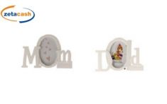 PORTAFOTO 1 CORNICE DECORAZIONE BIANCA MOM