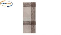 CONF 125 PEZZI PORTAPOSATE CELLULOSA TARTAN GREIGE NOCCIOLA CM 25X11