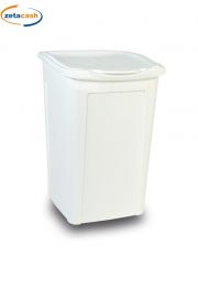 PORTABIANCHERIA MARGHERITA CHIUSO BIANCO 50 LITRI