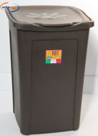 PORTABIANCHERIA WENGE' CHIUSO 50 LITRI