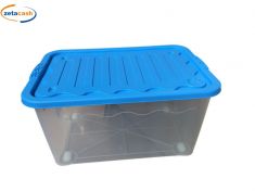 BOX IN PLASTICA XL CON COPERCHIO E RUOTE