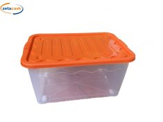 CONTENITORE 30 X 20 CM CON COPERCHIO ARANCIO