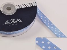 NASTRO DOPPIO RASO CELESTE POIS