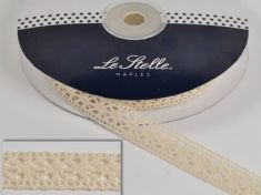 NASTRO MACRAME' PANNA 15MM X 10M