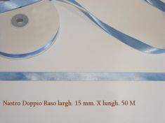NASTRO DOPPIO RASO CELESTE 15mmX50MT