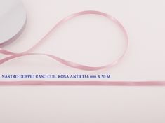 NASTRO DOPPIO RASO ROSA ANTICO 6mm X 50 M