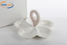 BOMBONIERA ANTIPASTIERA 4 POSTI IN PORCELLANA