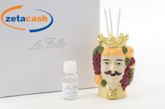 PROFUMATORE TESTA DI MORO COLORATO CM 6x5.5xh10