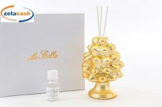 PROFUMATORE PIGNA ORO CON LUCE A LED E MIDOLLINI