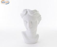 VASO TESTA DONNA PORCELLANA BIANCO 22.5X19.5XH31 CM