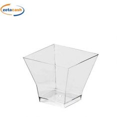 COPPETTA PAGODA IN PLASTICA TRASPARENTE 90 CC 25 PEZZI