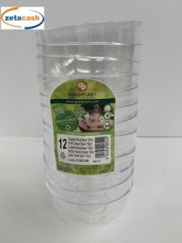 COPPETTA IN PLASTICA TRASPARENTE 150 CC 12 PEZZI
