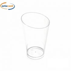 BICCHIERINO CONICO ALTO TRASPARENTE 75 CC 25 PEZZI