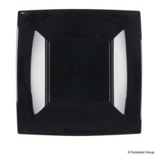 PIATTI DESSERT NERI 8 PEZZI 18 X 18 CM