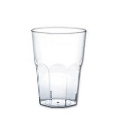 BICCHIERE VINO 120 CC IN PLASTICA TRASPARENTE 50 PEZZI