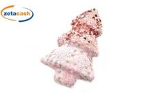 APPENDINO ALBERO ROSA PAILETTES H 19 CM