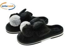 PANTOFOLA DONNA TG 36 41 CONIGLIO NERO