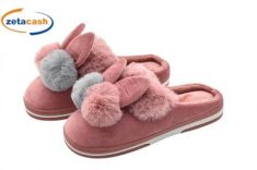 PANTOFOLA DONNA TG 36 41 CONIGLIO ROSA