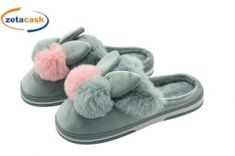 PANTOFOLA DONNA TG 36 41 CONIGLIO VERDE