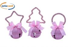 APPENDINO CAMPANELLA ROSA GLITTER 3 ASS