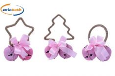 APPENDINO 2 CAMPANELLE 6 CM ROSA GLITTER 3 ASS