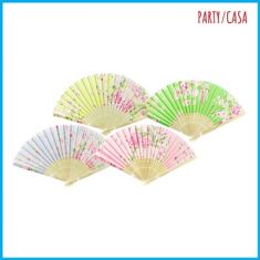 VENTAGLIO BAMBU' CON FANTASIA FIORI