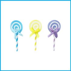 SET 4 PEZZI DECORAZIONE LECCA LECCA FINTO 13 CM