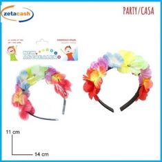 CERCHIETTO HAWAIANO FIORATO CM 11 X 14